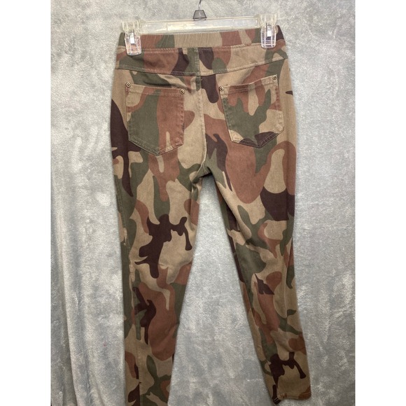 Lildy Printed Jeggings Camouflage Stretch Waist Pockets Women's Size S M - Picture 5 of 6